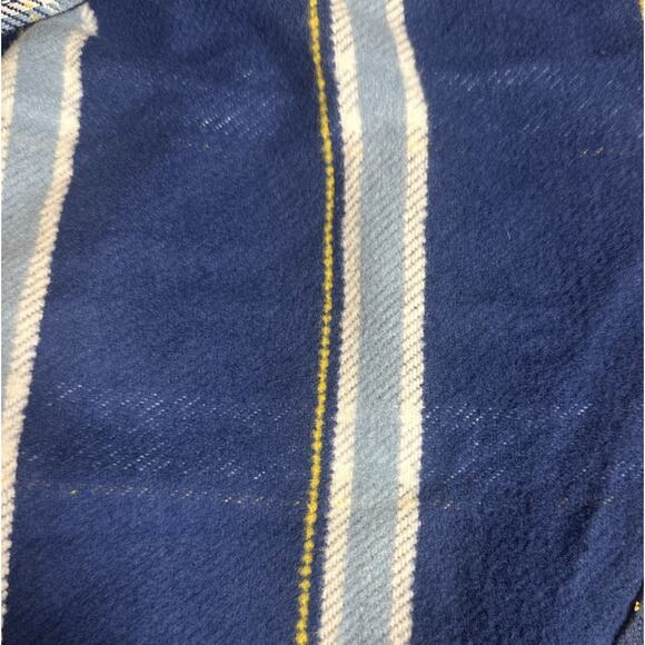 NEW Old Navy Mens Blue Plaid Lightly Lined Flannel Shirt Size L Regular Fit - Picture 8 of 10